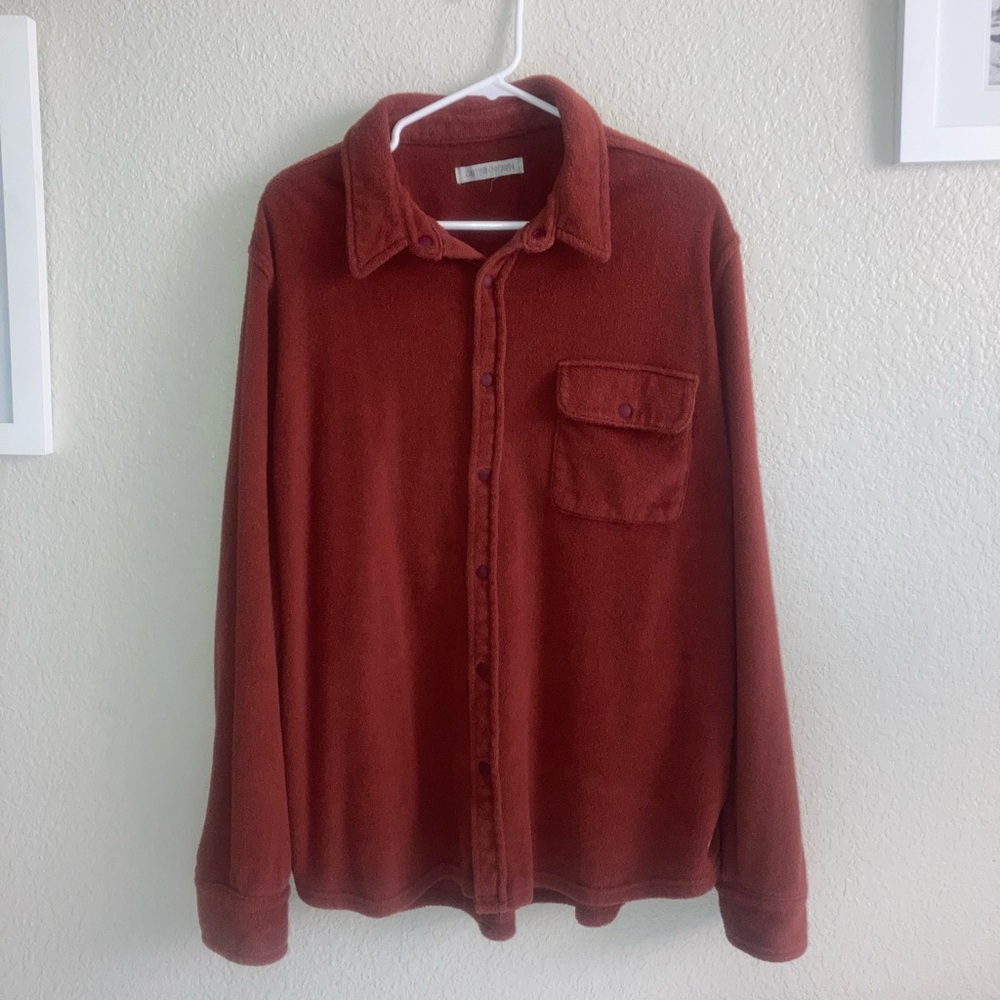 Outerknown Rust Casual Button Down Shirt